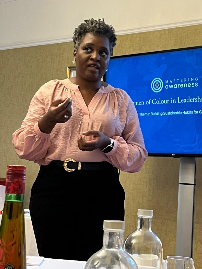 Dr Agatha Nortley-Meshe at an event