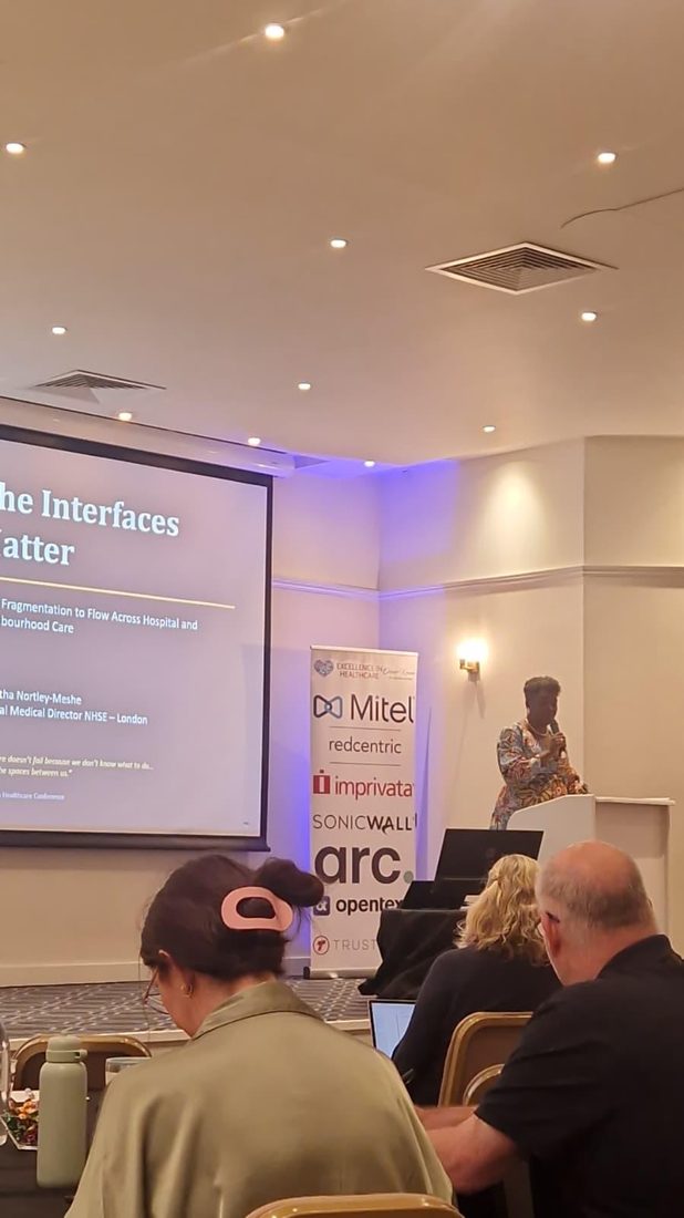 Dr Agatha Nortley-Meshe at an event